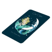 Blonde Mermaid Monument Obelisk Magnet (Linke Seite)