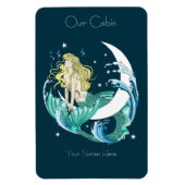Blonde Mermaid Monument Obelisk Magnet (Vertikal)