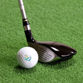 Blonde Mermaid Moon Fantasy Art Deco Golfball