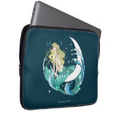 Blonde Mermaid Moon Fantasy Art Deco Laptopschutzhülle (Vorne Rechts)