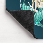 Blonde Mermaid Moon Fantasy Art Deco Mousepad (Ecke)