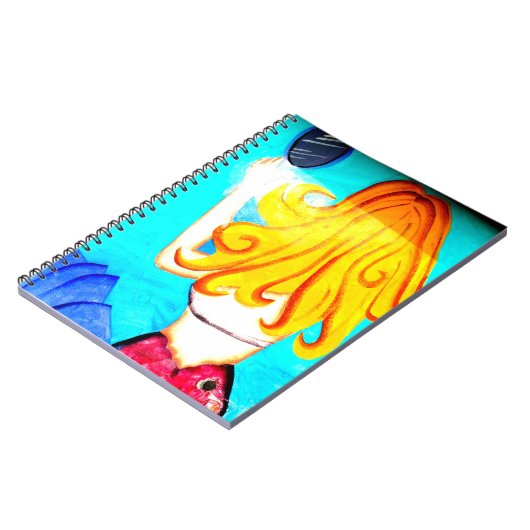 Blonde-Mermaid-Notebook Notizblock (Linke Seite)