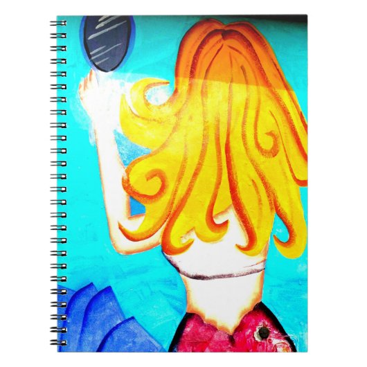 Blonde-Mermaid-Notebook Notizblock (Vorderseite)