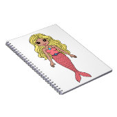 Blonde Mermaid Notizblock (Rechte Seite)
