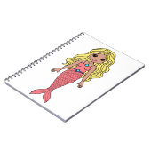 Blonde Mermaid Notizblock (Linke Seite)
