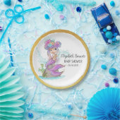 Blonde Mermaid unter der Sea Baby Dusche Pappteller (Party)