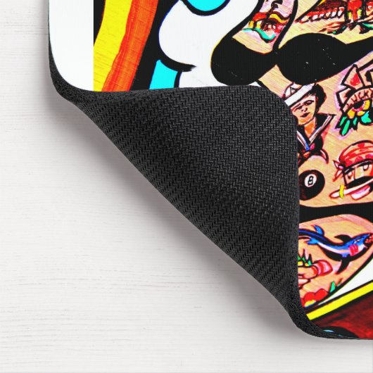 blonde mit Tätowiermousepad Mousepad (Ecke)