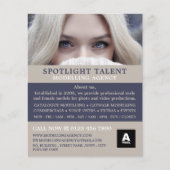 Blonde-Modell, Modellierungsagentur, Modell-Agent Flyer (Vorne)