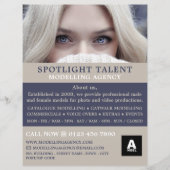 Blonde-Modell, Modellierungsagentur, Modell-Agent Flyer (Vorne)