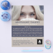 Blonde-Modell, Modellierungsagentur, Modell-Agent Flyer (Einzeln)