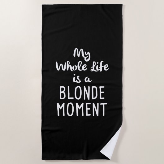 Blonde Moment Strandtuch (Vorderseite)