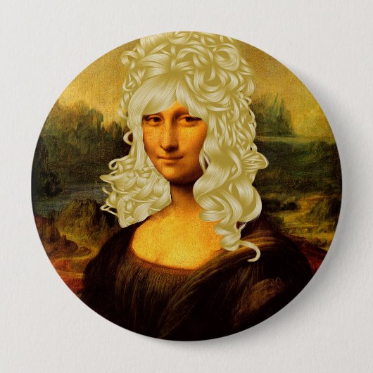 Blonde Mona Lisa Button (Vorderseite)