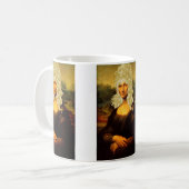 Blonde Mona Lisa Kaffeetasse (Vorderseite Links)