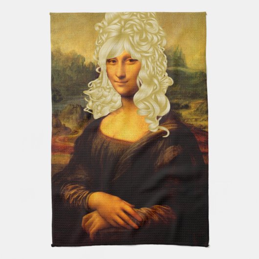 Blonde Mona Lisa Küchentuch (Vertikal)