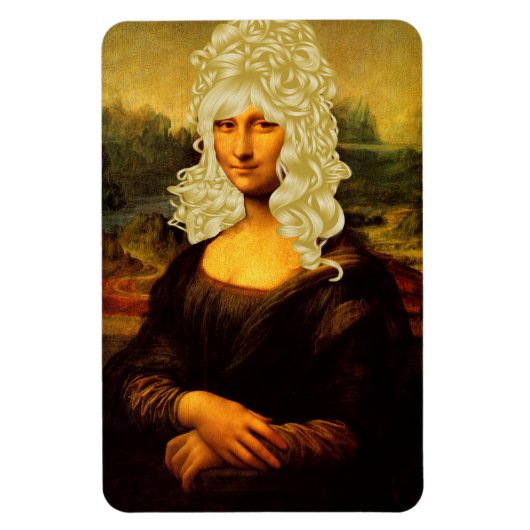 Blonde Mona Lisa Magnet (Vertikal)