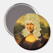 Blonde Mona Lisa Magnet (Vorderseite/Rückseite)