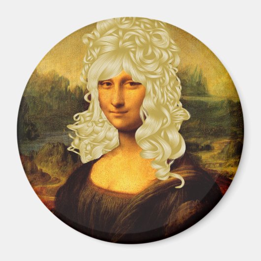 Blonde Mona Lisa Magnet (Vorne)