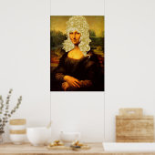 Blonde Mona Lisa Poster (Küche)