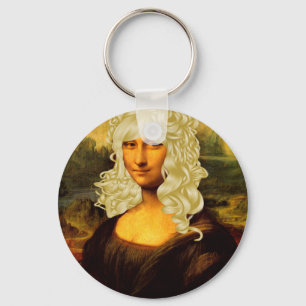 Blonde Mona Lisa Schlüsselanhänger