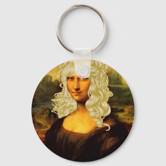 Blonde Mona Lisa Schlüsselanhänger (Vorderseite)
