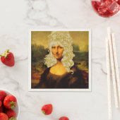 Blonde Mona Lisa Serviette (Beispiel)