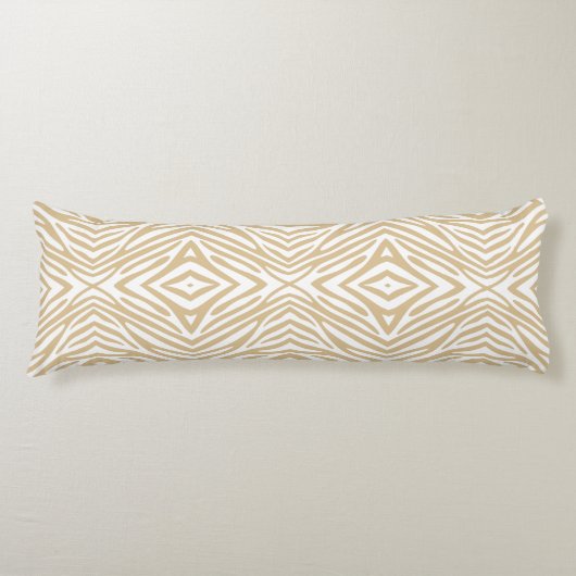 Blonde Neutral Zebra Seitenschläferkissen (Vorderseite)