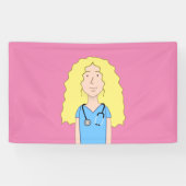 Blonde Nurse Banner (Horizontal)