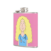 Blonde Nurse Flachmann (Links)