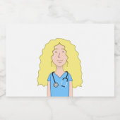 Blonde Nurse Lebensmitteletikett (Einzelnes Label)