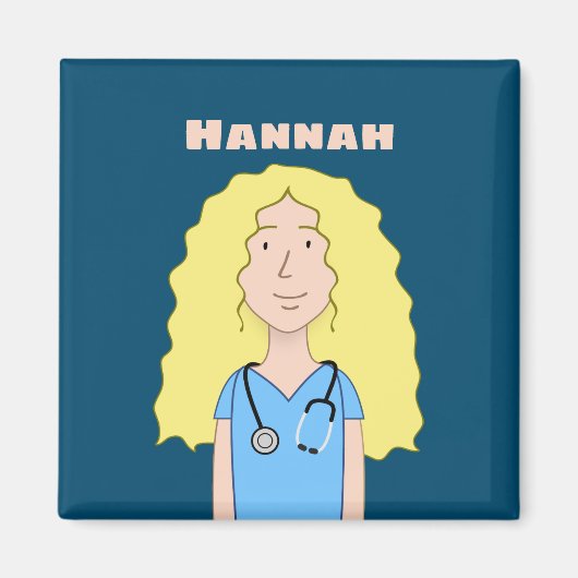 Blonde Nurse Magnet (Vorne)