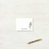 Blonde Nurse Medical Personalisiert Post-it Notes Klebezettel (Auf Schreibtisch)