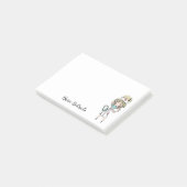 Blonde Nurse Medical Personalisiert Post-it Notes Post-it Klebezettel (angewinkelt)