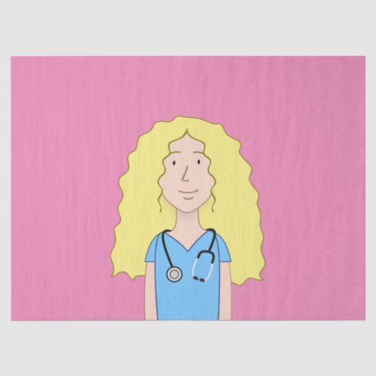 Blonde Nurse Seidenpapier (Vorderseite)