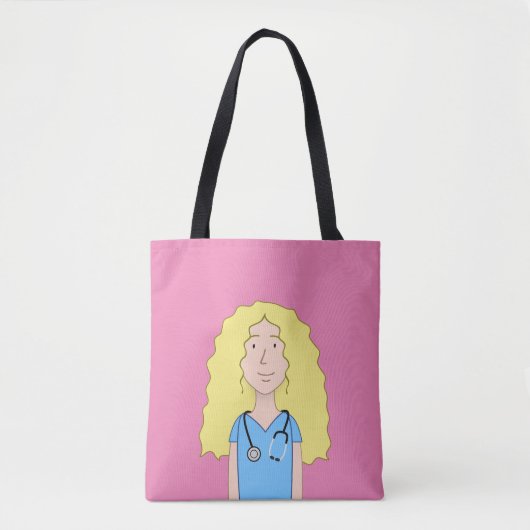 Blonde Nurse Tasche (Vorderseite)