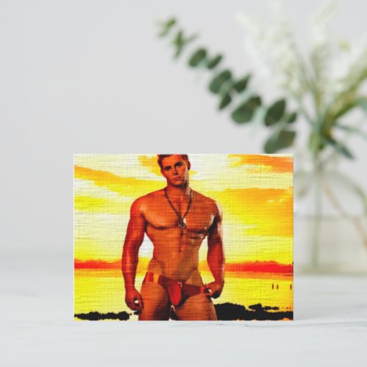 Blonde Obsession Postkarte (Stehend Vorderseite)