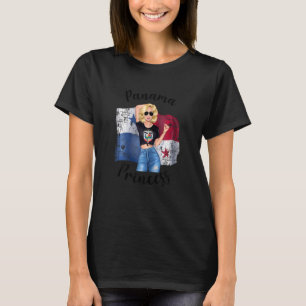 Blonde Panama Princess Niedlich Panamaische Mama T-Shirt