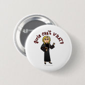 Blonde Pastor Girl Button (Vorne & Hinten)