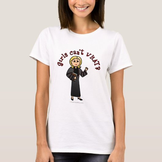 Blonde Pastor Girl T-Shirt (Vorderseite)