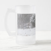 Blonde Pferdewanderung im Mattierten Schnee Glasbä Mattglas Bierglas (Links)