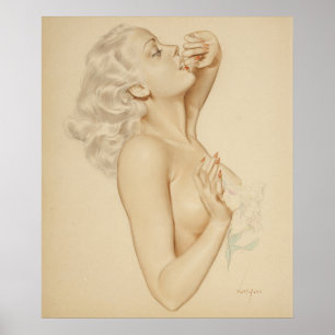 Blonde Pin-Up Poster