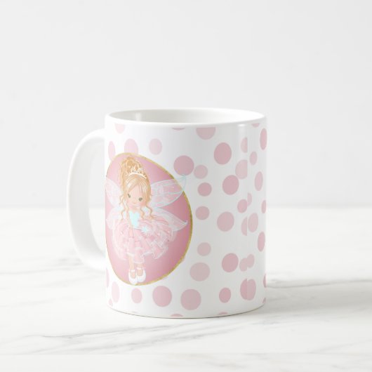 Blonde Pink Fairy Kaffeetasse (Vorderseite Links)