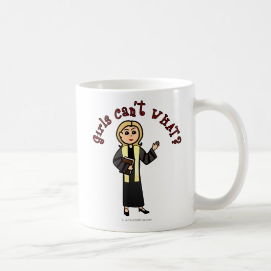 Blonde Preacher Girl Kaffeetasse (Rechts)