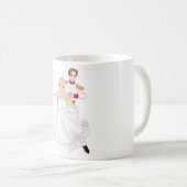Blonde Princess and Charming Prince Fairytale Kaffeetasse (VorderseiteRechts)
