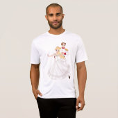 Blonde Princess and Charming Prince Fairytale T-Shirt (Vorne ganz)