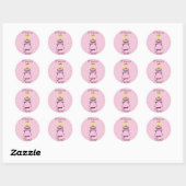 Blonde Princess Stickers (Blatt)