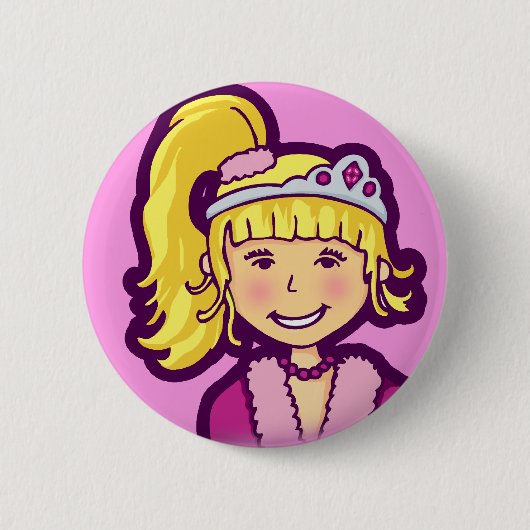 Blonde-Prinzessin-Taste Button (Vorderseite)
