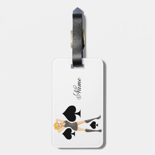 Blonde Queen Thunder_Cove Gepäckanhänger (Rückseite vertikal)