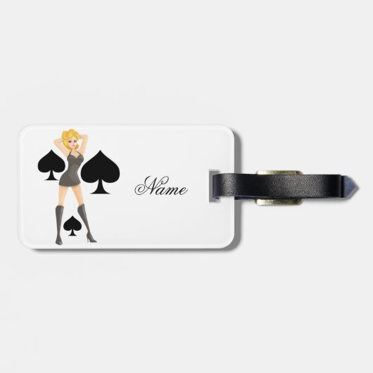 Blonde Queen Thunder_Cove Gepäckanhänger (Rückseite horizontal)