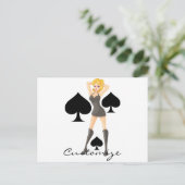 Blonde Queen Thunder_Cove Postkarte (Stehend Vorderseite)