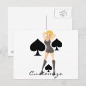 Blonde Queen Thunder_Cove Postkarte (Vorne/Hinten)